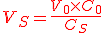 \red V_S = \frac{V_0\times{C_0}}{C_S}