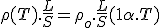 \rho(T).\frac{L}{S} = \rho_o.\frac{L}{S}(1 + \alpha.T)