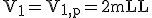 \rm{V_1=V_{1,p}=24mL}