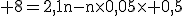 \rm 8=2,1n-n\times0,05\times 0,5