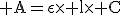 \rm A=\epsilon\times l\times C
