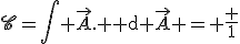 \scr{C}=\int \vec{A}.{\rm d} \vec{A} = \frac 1&nbsp;&nbsp;2 \int {\rm d}(A^2) \\ 