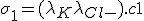 \sigma_1 = (\lambda_{K+} +\lambda_{Cl-}).c1