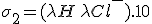 \sigma_2 = (\lambda H^+ + \,\lambda Cl^-).10