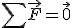\sum\vec{F}=\vec{0}