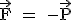 \text \vec{F} = -\vec{P}