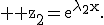 \textrm \large z_2=e^{\lambda_2x}.