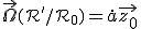 \vec{\Omega}_{(\mathcal{R}'/\mathcal{R}_0)}=\dot{a}\vec{z_0}