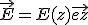 \vec{E}=E(z)\vec{ez}