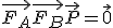 \vec{F_A} + \vec{F_B} +\vec{P}= \vec{0}