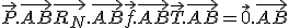 \vec{P}.\vec{AB} + \vec{R_N}.\vec{AB} + \vec{f}.\vec{AB} + \vec{T}.\vec{AB} = \vec{0}.\vec{AB}