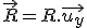 \vec{R}=R.\vec{u_y}