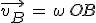 \vec{v_B}\,=\,\omega\,OB