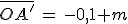 {\bar{OA'}\,=\,-0,1 m}
