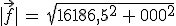 |\vec{f}|\,=\,sqrt{16186,5^2\,+\,200^2}
