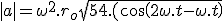 |a| = \omega ^2.r_o\sqrt{5 + 4.(cos(2\omega.t - \omega.t)}