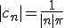 |c_n|=\frac{1}{|n|\pi}