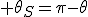  \theta_S=\pi-\theta