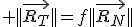  ||\vec{R_{T}}||=f||\vec{R_{N}}||