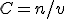  C = n/v