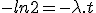 -ln2=-\lambda.t