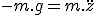 -m.g=m.\ddot{z}