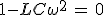 1-LC\omega^2\,=\,0