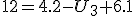12=4.2-U_3+6.1