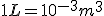 1L=10^{-3}m^3