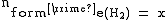2$\rm{n_{\rm{form'e}(H_2) = x}