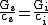 2$\rm~\frac{G_s}{c_s}=\frac{G_i}{c_i}