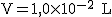 2$\rm~V=1,0\times10^{-2}~L