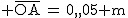 2$ \rm{\bar{OA}\,=\,-0,05 m}