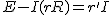 2$E - I(r+R) = r'I