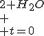 \begin{array}{cccccccccc}
 \\ 	&H_2O2 & + & 2H^+&+& 2I^- & \leftrightarrow &I_2&+&2 H_2O\\
 \\ 	t=0&a&&b&&c&&d&& \text{exces}\\
 \\ 	t&a-x&&b-2x&&c-2x&&d+x&& \text{exces}
 \\ \end{array}\\