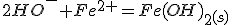 2HO^-+Fe^{2+}=Fe(OH)_2_{(s)}