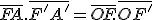 3$\bar{FA}.\bar{F'A'}=\bar{OF}.\bar{OF'}