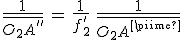 3$\frac{1}{\bar{O_2A^{''}}}\,=\,\frac{1}{f_2^'}\,+\,\frac{1}{\bar{O_2A^{'}}}