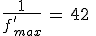 3$\frac{1}{f^'_{max}}\,=\,42\,