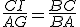 3$\frac{CI}{AG}=\frac{BC}{BA}