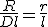 3$\frac{R}{D+l} = \frac{r}{l}
