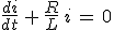 3$\frac{di}{dt}\,+\,\frac{R}{L}\,i\,=\,0