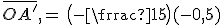 3$\overline{OA^'}\,=\,\big(-\frac{1}{5}\big)(-0,5)