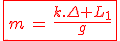 3$\red\fbox{m\,=\,\frac{k.\Delta L_1}{g}}