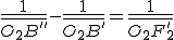 3$ \frac{1}{\bar{O_2B''}} - \frac{1}{\bar{O_2B'}} = \frac{1}{\bar{O_2F_2'}}