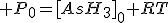 3$ P_0=[AsH_3]_0 RT
