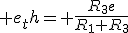 3$ e_th= \frac{R_3e}{R_1+R_3}