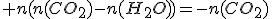 3$ n(n(CO_2)-n(H_2O))=-n(CO_2)