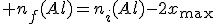 3$ n_f(Al)=n_i(Al)-2x_{\text{max}}