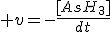 3$ v=-\frac{[AsH_3]}{dt}
